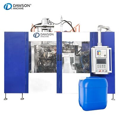 주문 시간당 130kg 생산 플라스틱 제리캔 블로우 성형기 단일 스테이션 단일 다이 헤드, 중국어/영어 조작 패널 online manufacture