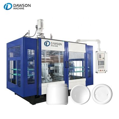 주문 1L-5L 화학 저항성 HDPE 넓은 입 항아리를위한 8kw 다이 헤드 가열 전력으로 자동 블로 폼 머신 online manufacture