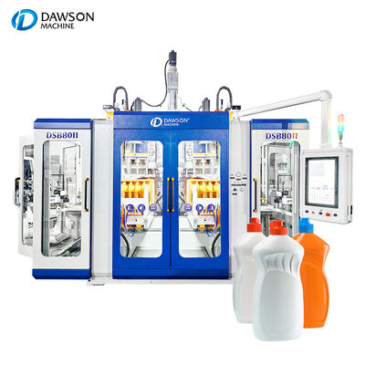주문 청소 병 생산을 위한 1L HDPE 이중 스테이션 압출 블로우 성형기 online manufacture