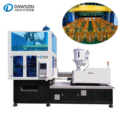 주문 작은 플라스틱 애완 동물 넓은 입 단지 한 단계 주입 뻗기 중공 성형 기계 online manufacture