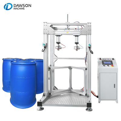 자동 화학 오일 200L 드럼 누출 검사기 이중 머리 HDPE 제리캔 누출 탐지 검사 기계
