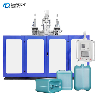 완전 자동 이중 다이 헤드 플라스틱 5L 10L HDPE 제리 캔 추출 펄로 폼 머신