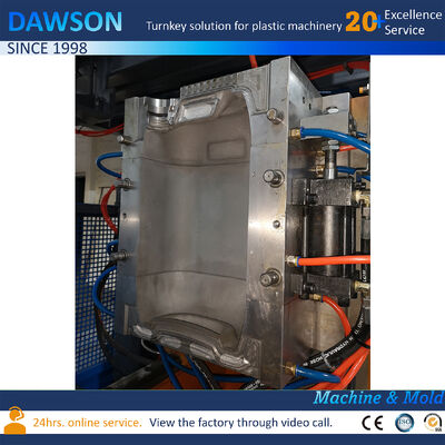 시간당 130kg 출력 20리터 제리캔 압출 HDPE 성형 플라스틱 드럼 블로우 성형기 4.4 x 3.4 x 3.6 미터