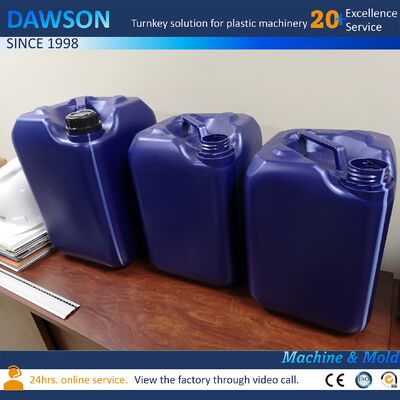 시간당 130kg 출력 20리터 제리캔 압출 HDPE 성형 플라스틱 드럼 블로우 성형기 4.4 x 3.4 x 3.6 미터