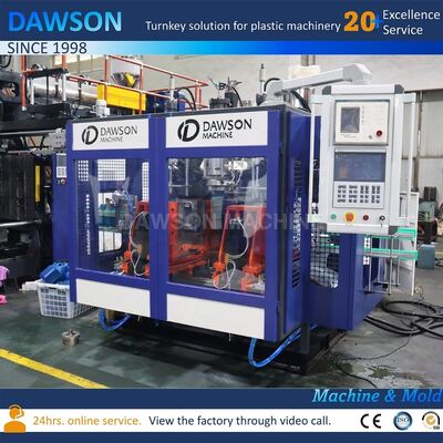고객 지정 전압 4L 5L PP HDPE 세제 오일 우유 병 배럴 드럼 성형 압출 블로우 성형기