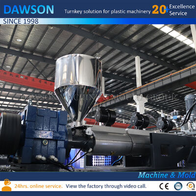 85mm 나사 직경 110kN 클램핑 힘 플라스틱 Hdpe 세탁 세탁기 병 만드는 추출 불형 기계
