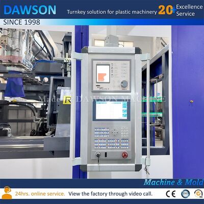 4 스크류 가열 구역 플라스틱 블로우 성형기 HDPE 제리캔 병 생산 라인 클램핑력 270 KN 기술