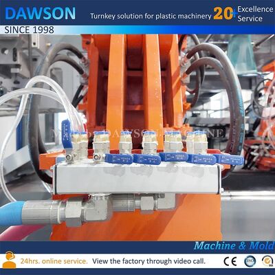 시간당 130kg 출력 엑스트루션 블로 폼 머신 HDPE 5L 제리칸 고속 플라스틱 제조