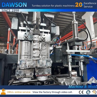 스크류 LD 비율 24 11kw 오일 펌프 모터 전원 HDPE 제리캔 병 블로우 성형기 10 15 20 25 30L 압출 블로우 성형기