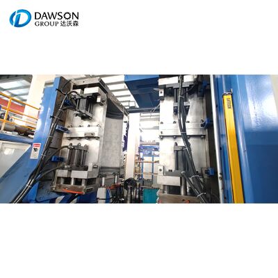 집약기 유형 다이 헤드 자동 IBC 탱크 제작 기계 88kw 나사 난방 전력 IBC 배럴 블로 폼 머신