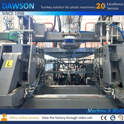 270 kN 클램핑 힘 완전 자동 EVA 플라스틱 10L 15L 20L 25L 30L HDPE 제리 캔 드럼 추출 펄프 مول딩 머신