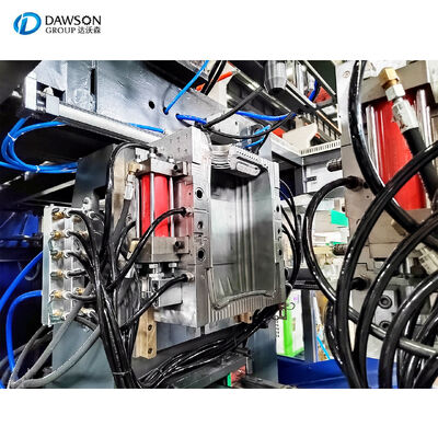 20 리터 HDPE 플라스틱 제리캔 오일 병 단일 스테이션을 생산하는 수압 서보 모터 진압 부러진 폼팅 기계