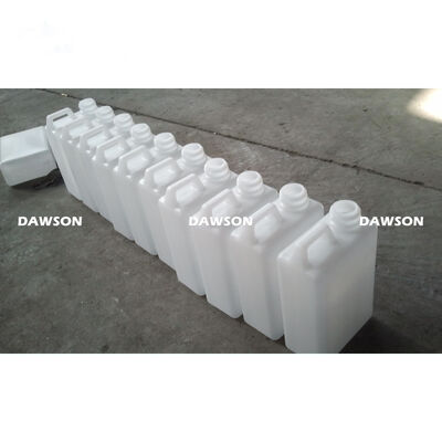 HDPE PP 제리캔 우유병 윤활유 5L용 압출 블로우 성형기 6kw 스크류 가열 전력, 공기 소비량 0.6