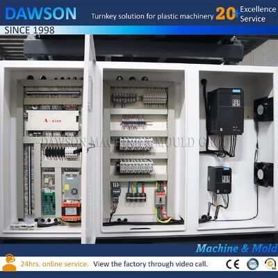 1.5L 우유병 제조용으로 설계된 병 이중 스테이션 HDPE 압출 블로우 성형기 스크류 L/D 비율 24