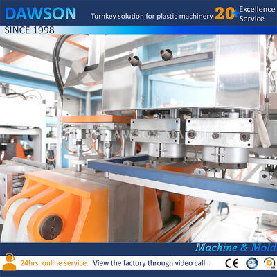 완전 전기 듀플 스테이션 HDPE 3L 5L 제리 캔 추출 펄로 폼 머신